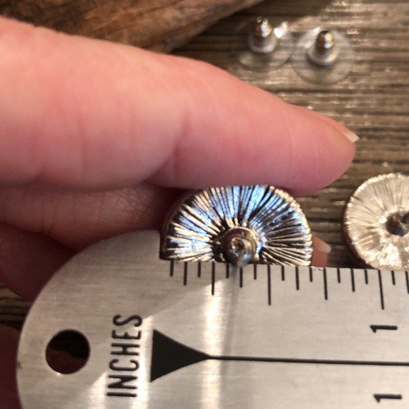 Chico’s Round Turquoise Cluster Earrings - Picture 8 of 9